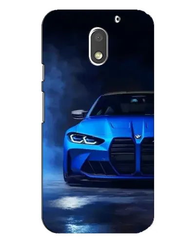 Чехол для Motorola MOTO E3 с картинкой «Голубая BMW M4» Чехол для Motorola MOTO E3 с картинкой «Голубая BMW M4»