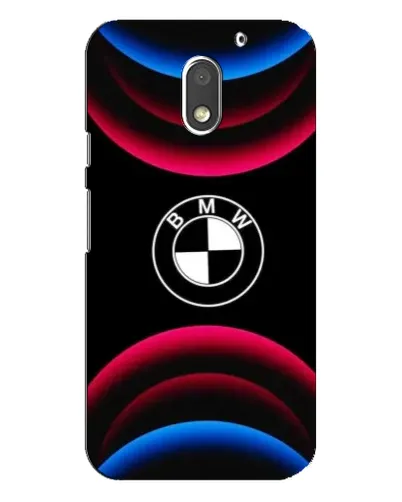 Чехол для Motorola MOTO E3 с картинкой «Логотип BMW и неоновые дуги» Чехол для Motorola MOTO E3 с картинкой «Логотип BMW и неоновые дуги»