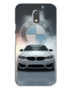 Чехол для Motorola MOTO E3 с картинкой «BMW в белом дыму»
