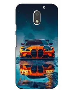 Чехол для Motorola MOTO E3 с картинкой «BMW — золотая эмблема»