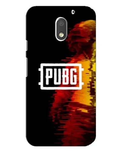 Чохол для Motorola MOTO E3 з картинкою «Яскравий логотип PUBG»