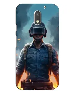 Чохол для Motorola MOTO E3 з картинкою «PUBG — реалістичний герой»