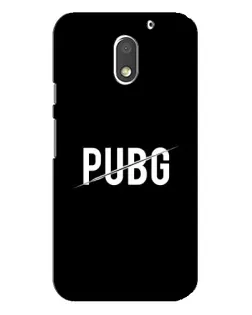 Чохол для Motorola MOTO E3 з картинкою «PUBG — білий логотип»