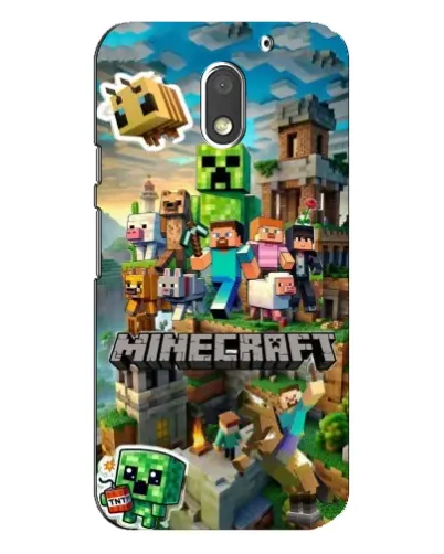 Чехол для Motorola MOTO E3 с картинкой «Замок Minecraft»