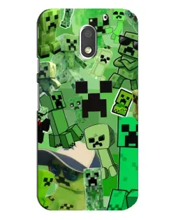 Чехол для Motorola MOTO E3 с картинкой «Криперы Minecraft» Чехол для Motorola MOTO E3 с картинкой «Криперы Minecraft»