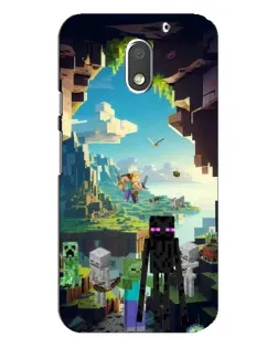 Чехол для Motorola MOTO E3 с картинкой «Эндермен в лесу» Чехол для Motorola MOTO E3 с картинкой «Эндермен в лесу»