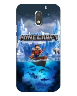 Чехол для Motorola MOTO E3 с картинкой «Minecraft ледяной мир» Чехол для Motorola MOTO E3 с картинкой «Minecraft ледяной мир»