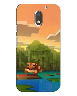 Чехол для Motorola MOTO E3 с картинкой «Майнкрафт закат солнца» Чехол для Motorola MOTO E3 с картинкой «Майнкрафт закат солнца»