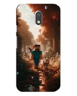 Чехол для Motorola MOTO E3 с картинкой «Стив в лесу» Чехол для Motorola MOTO E3 с картинкой «Стив в лесу»