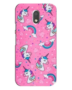 Чохол для Motorola MOTO E3 з картинкою «Unicorn паттерн рожевий» Чохол для Motorola MOTO E3 з картинкою «Unicorn паттерн рожевий»