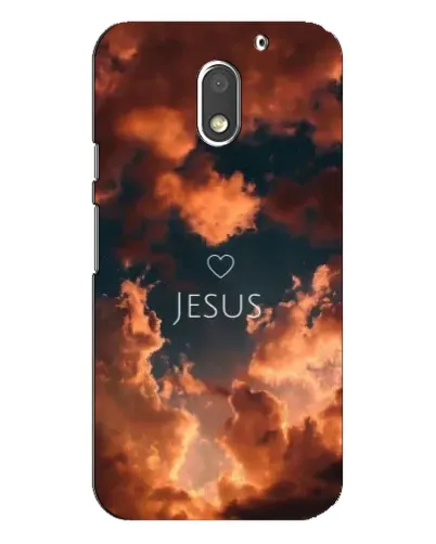 Чехол для Motorola MOTO E3 с картинкой «Сияние Имени Jesus»