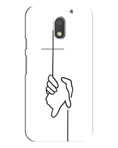 Чехол для Motorola MOTO E3 с картинкой «Рука держит»