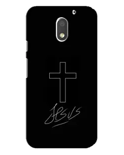 Чехол для Motorola MOTO E3 с картинкой «Графический крест Jesus»