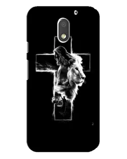 Чехол для Motorola MOTO E3 с картинкой «Сияющий крест Jesus»