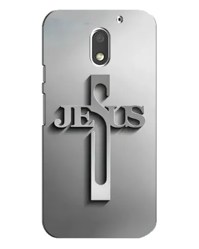 Чехол для Motorola MOTO E3 с картинкой «Металлический крест Jesus» Чехол для Motorola MOTO E3 с картинкой «Металлический крест Jesus»
