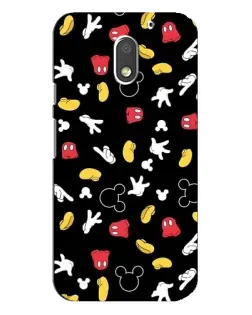 Чехол для Motorola MOTO E3 с картинкой «Графический принт лапок»