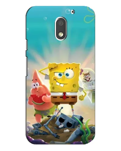 Чехол для Motorola MOTO E3 с картинкой «Спанч Боб победитель»