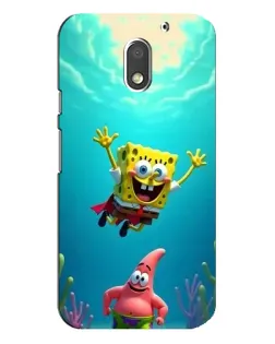 Чехол для Motorola MOTO E3 с картинкой «Спанч Боб под водой»
