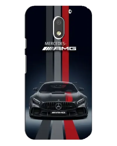 Чехол для Motorola MOTO E3 с картинкой «Mercedes — белый карбон»