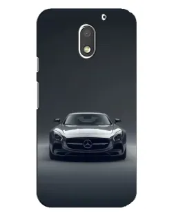 Чехол для Motorola MOTO E3 с картинкой «Mercedes на черном»