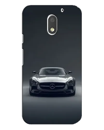 Чехол для Motorola MOTO E3 с картинкой «Mercedes на черном»