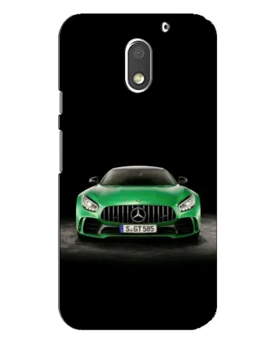 Чехол для Motorola MOTO E3 с картинкой «Mercedes — неоновый лого»