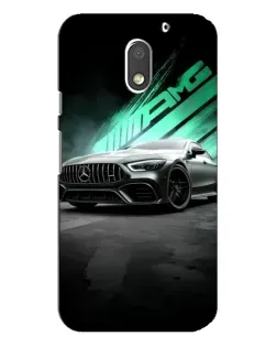 Чехол для Motorola MOTO E3 с картинкой «Темный Mercedes AMG»