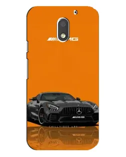 Чехол для Motorola MOTO E3 с картинкой «Оранжевый Mercedes AMG»