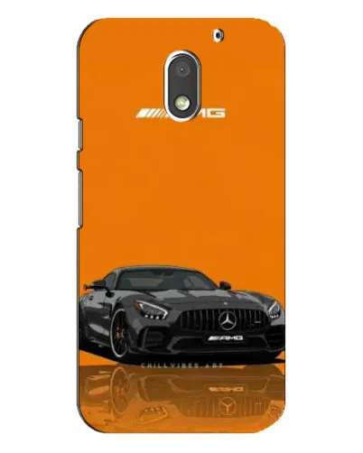 Чехол для Motorola MOTO E3 с картинкой «Оранжевый Mercedes AMG»