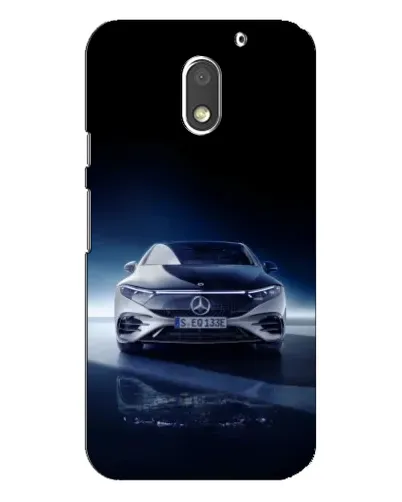 Чехол для Motorola MOTO E3 с картинкой «Ночной Mercedes EQ»