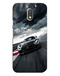 Чехол для Motorola MOTO E3 с картинкой «Гоночный Mercedes AMG»