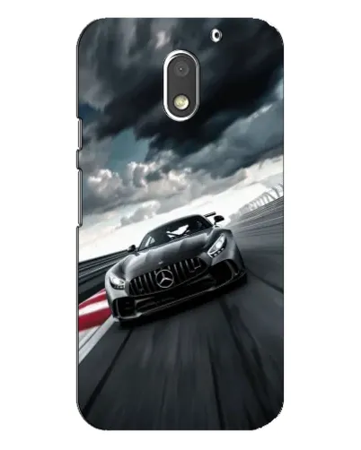 Чехол для Motorola MOTO E3 с картинкой «Гоночный Mercedes AMG»