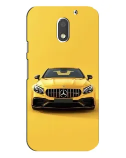 Чехол для Motorola MOTO E3 с картинкой «Желтый Mercedes GT»