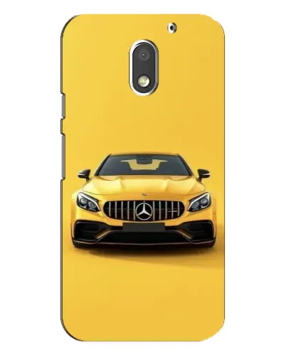 Чехол для Motorola MOTO E3 с картинкой «Желтый Mercedes GT»