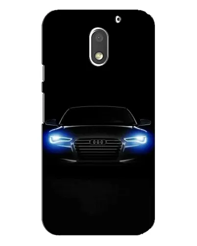 Чехол для Motorola MOTO E3 с картинкой «Audi в неоне» Чехол для Motorola MOTO E3 с картинкой «Audi в неоне»