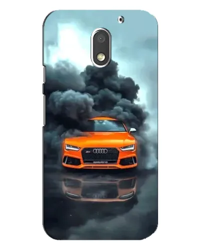 Чехол для Motorola MOTO E3 с картинкой «Audi в облаках дыма» Чехол для Motorola MOTO E3 с картинкой «Audi в облаках дыма»
