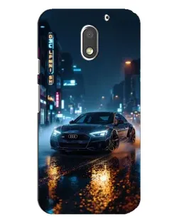 Чохол для Motorola MOTO E3 з картинкою «Нічне місто та Audi» Чохол для Motorola MOTO E3 з картинкою «Нічне місто та Audi»