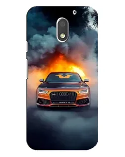 Чохол для Motorola MOTO E3 з картинкою «Audi у вогняному диму» Чохол для Motorola MOTO E3 з картинкою «Audi у вогняному диму»