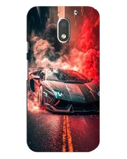 Чехол для Motorola MOTO E3 с картинкой «Lamborghini красный дым» Чехол для Motorola MOTO E3 с картинкой «Lamborghini красный дым»