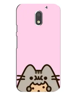 Чехол для Motorola MOTO E3 с картинкой «Pusheen и печенье» Чехол для Motorola MOTO E3 с картинкой «Pusheen и печенье»