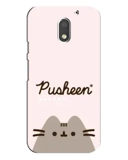 Чохол для Motorola MOTO E3 з картинкою «Pusheen логотип» Чохол для Motorola MOTO E3 з картинкою «Pusheen логотип»