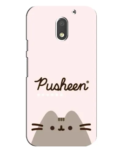 Чохол для Motorola MOTO E3 з картинкою «Pusheen логотип» Чохол для Motorola MOTO E3 з картинкою «Pusheen логотип»