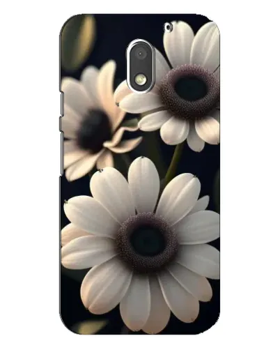 Чехол для Motorola MOTO E3 с картинкой «Белые маргаритки макро»