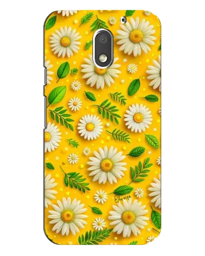 Чехол для Motorola MOTO E3 с картинкой «Ромашковое солнце»