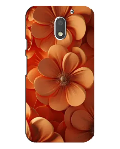 Чехол для Motorola MOTO E3 с картинкой «Оранжевый макро цветок»