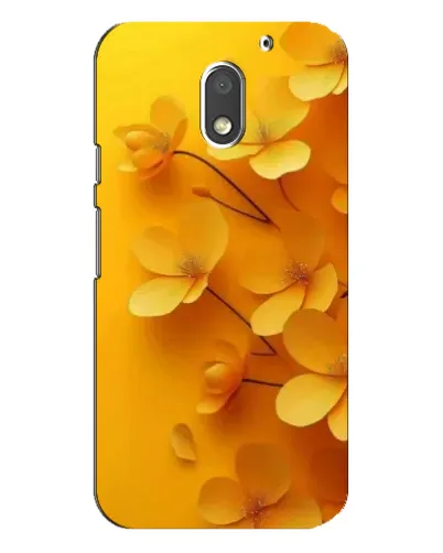 Чехол для Motorola MOTO E3 с картинкой «Золотые лепестки»