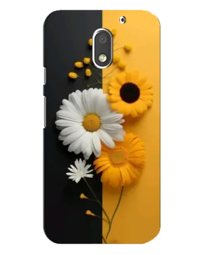 Чехол для Motorola MOTO E3 с картинкой «Подсолнух и ромашка»