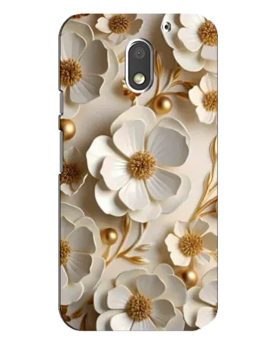 Чехол для Motorola MOTO E3 с картинкой «Белие бумажние  цвети»