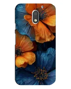Чохол для Motorola MOTO E3 з картинкою «Яскрава синьо-помаранчева флора» Чохол для Motorola MOTO E3 з картинкою «Яскрава синьо-помаранчева флора»