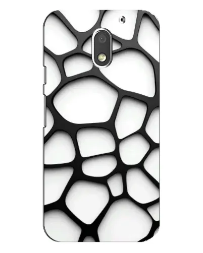 Чехол для Motorola MOTO E3 с картинкой «Белая объемная сетка» Чехол для Motorola MOTO E3 с картинкой «Белая объемная сетка»